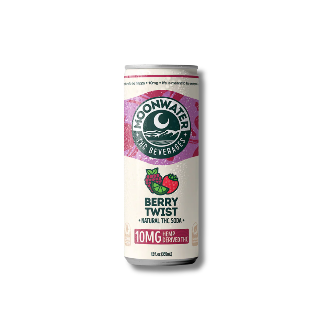 Moonwater | Natural THC Soda | 10 mg | Berry Twist
